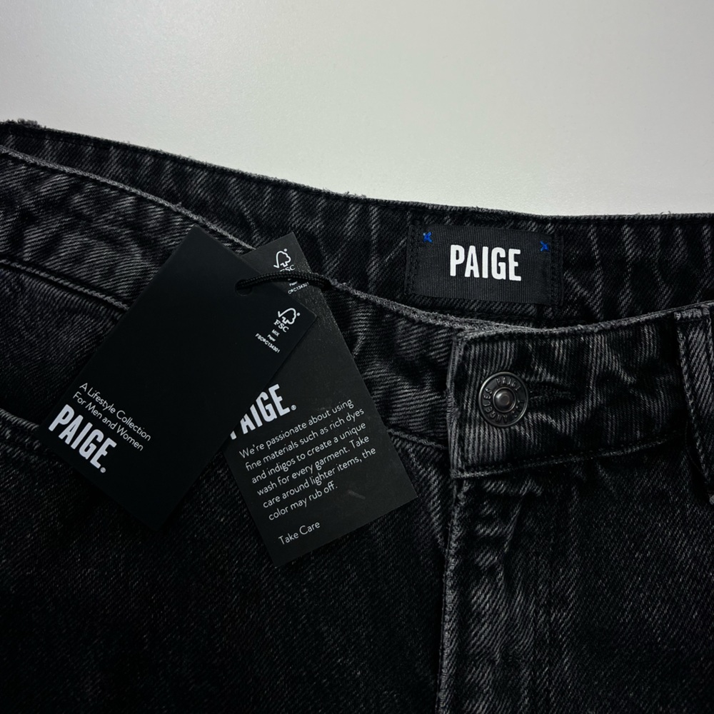 Paige Denim Sarah Straight Ankle Jeans Undone Hem Priscilla Deconstructed NWT - Picture 10 of 16